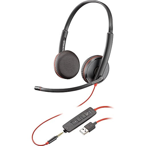 HP Poly Blackwire 3210 USB-C Wired Monaural Headset, Black HP Poly Blackwire 3210 USB-C Wired Monaural Headset, Black